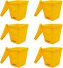 Microwave Popcorn Popper Original Large Bowl Oven Popcorn Maker Silicone Kernel Corn 5Core POP BWL Y Ratings Best Deal (Yellow) - 6 Pieces