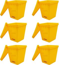 Microwave Popcorn Popper Original Large Bowl Oven Popcorn Maker Silicone Kernel Corn 5Core POP BWL Y Ratings Best Deal (Yellow) - 6 Pieces