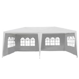 Outdoor Activities Wedding Large 10' x 20' Gazebo Canopy Party Tent - White - Canopies & Gazebos