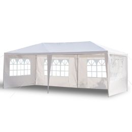 US Stock 3 x 6m Four Sides Waterproof Tent with Spiral Tubes White - 3M