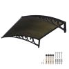 100x100 5mm PC Hollow Sheet Awning - As Picture