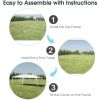 Outdoor Activities Waterproof And Sun-Proof 10 x 20 Feet Canopy Tent  - White - Canopies & Gazebos