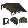 100x100 5mm PC Hollow Sheet Awning - As Picture
