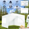 10 x 10 Feet Outdoor Side Walls Canopy Tent - White