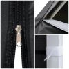 10X20ft EZ Pop Up Canopy Folding Gazebo/Black - As Picture