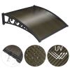 100x100 5mm PC Hollow Sheet Awning - As Picture