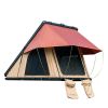 Trustmade Triangle Aluminium Black Hard Shell Beige Rooftop Tent Scout MAX Series , With Two Rainflies of Different Colors - Black+Beige