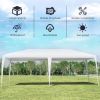 Outdoor Activities Waterproof And Sun-Proof 10 x 20 Feet Canopy Tent  - White - Canopies & Gazebos