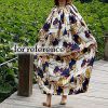 Blue Flower Portable Changing Cloak Cover-Ups Instant Shelter Beach Dressing Cover Cloth for Pool Fashion Photo-shoots Camping - Default